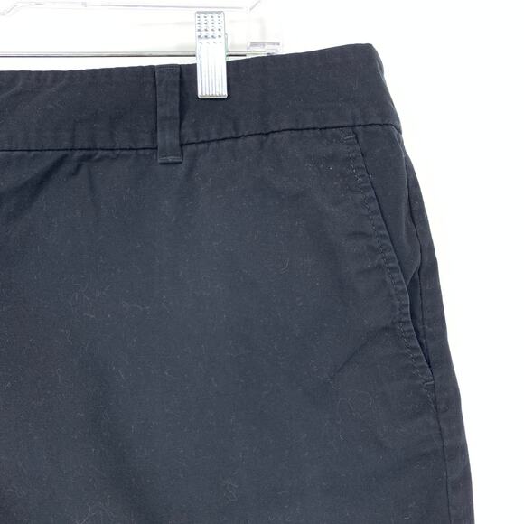 Loft Outlet Women's Size 16 4" Short 100% Cotton Mid Rise Zipped Front Black - Picture 3 of 7